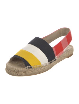 Stella McCartney Canvas Colorblock Pattern Espadrilles