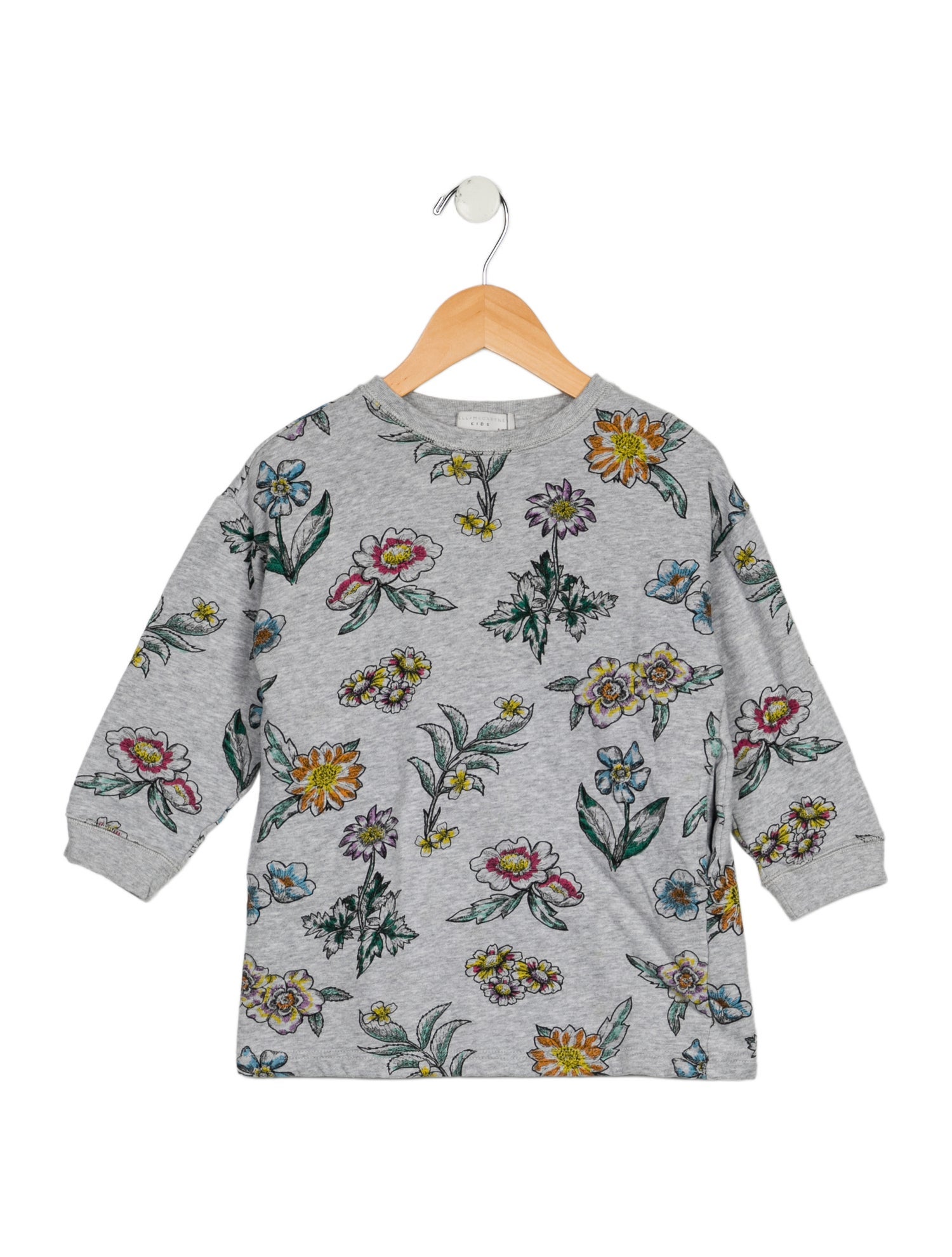 Stella McCartney Girls Long Patterned Long Sleeve Sweater