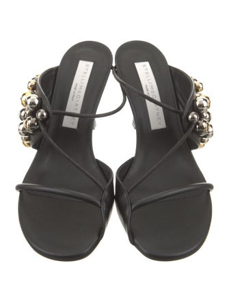 Stella McCartney Vegetarian Leather Studded Accents Slides