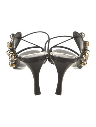 Stella McCartney Vegetarian Leather Studded Accents Slides