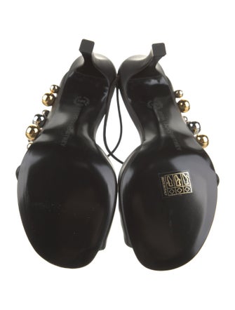 Stella McCartney Vegetarian Leather Studded Accents Slides