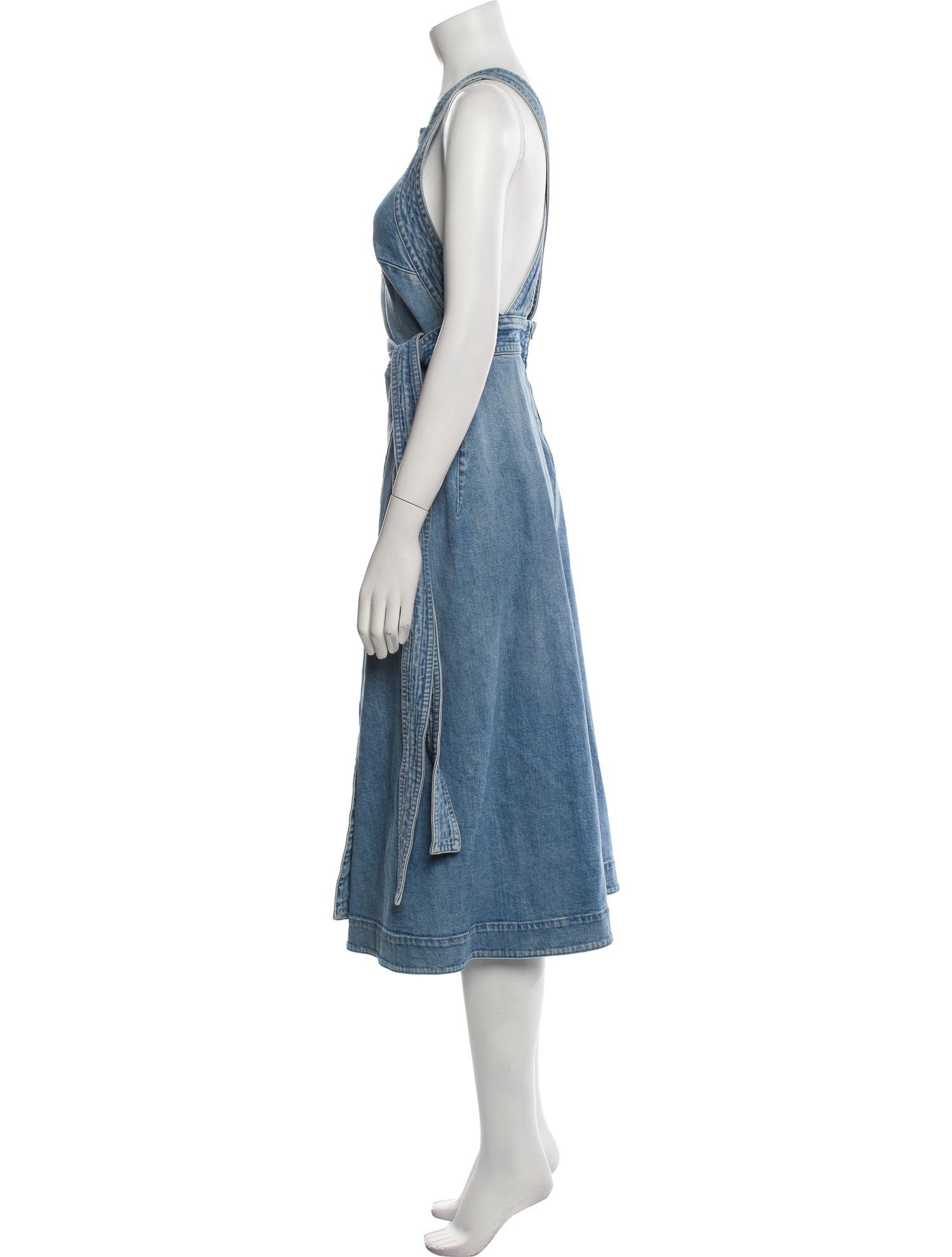 Stella McCartney Square Neckline Midi Length Dress