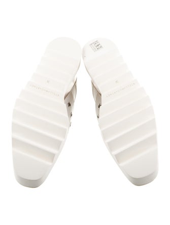 Stella McCartney Vegetarian Leather Colorblock Pattern Mules