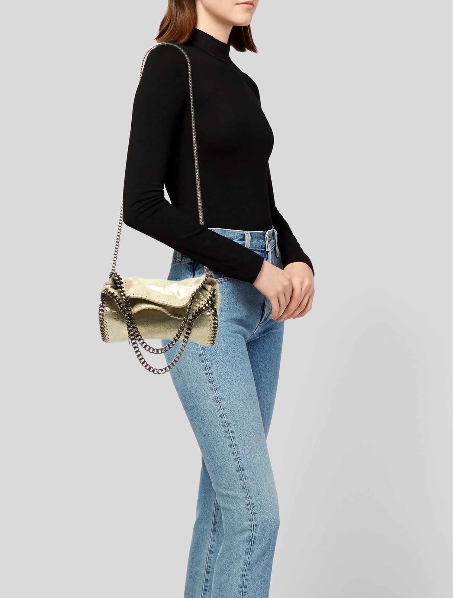 Stella McCartney Vegetarian Suede Evening Bag