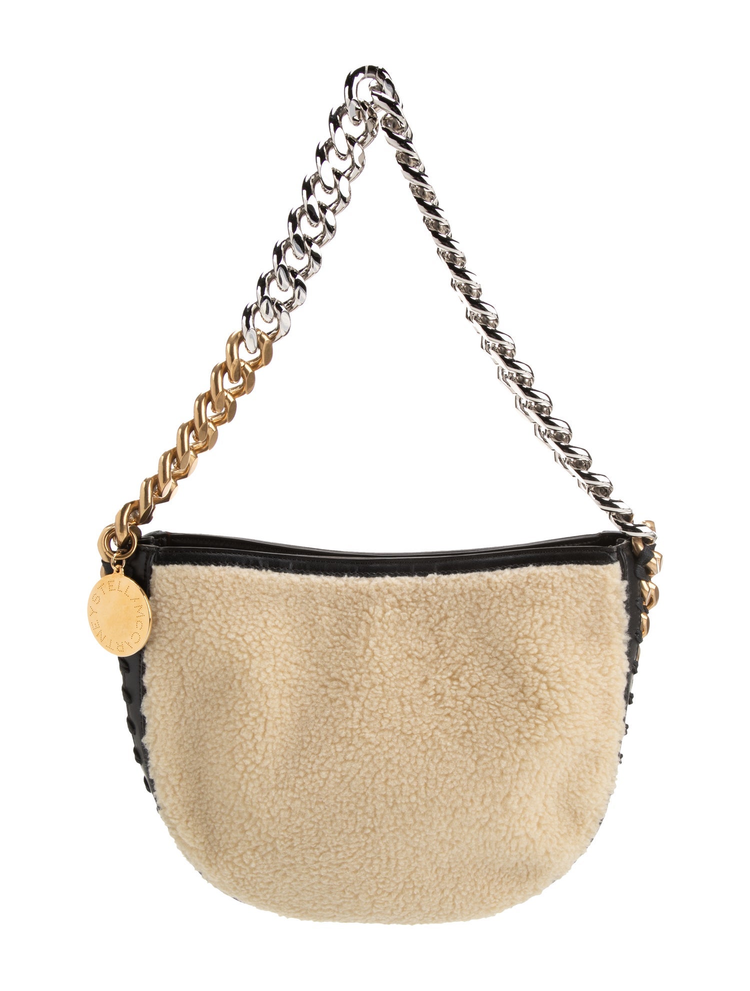 Stella McCartney Shearling Top Handle Bag