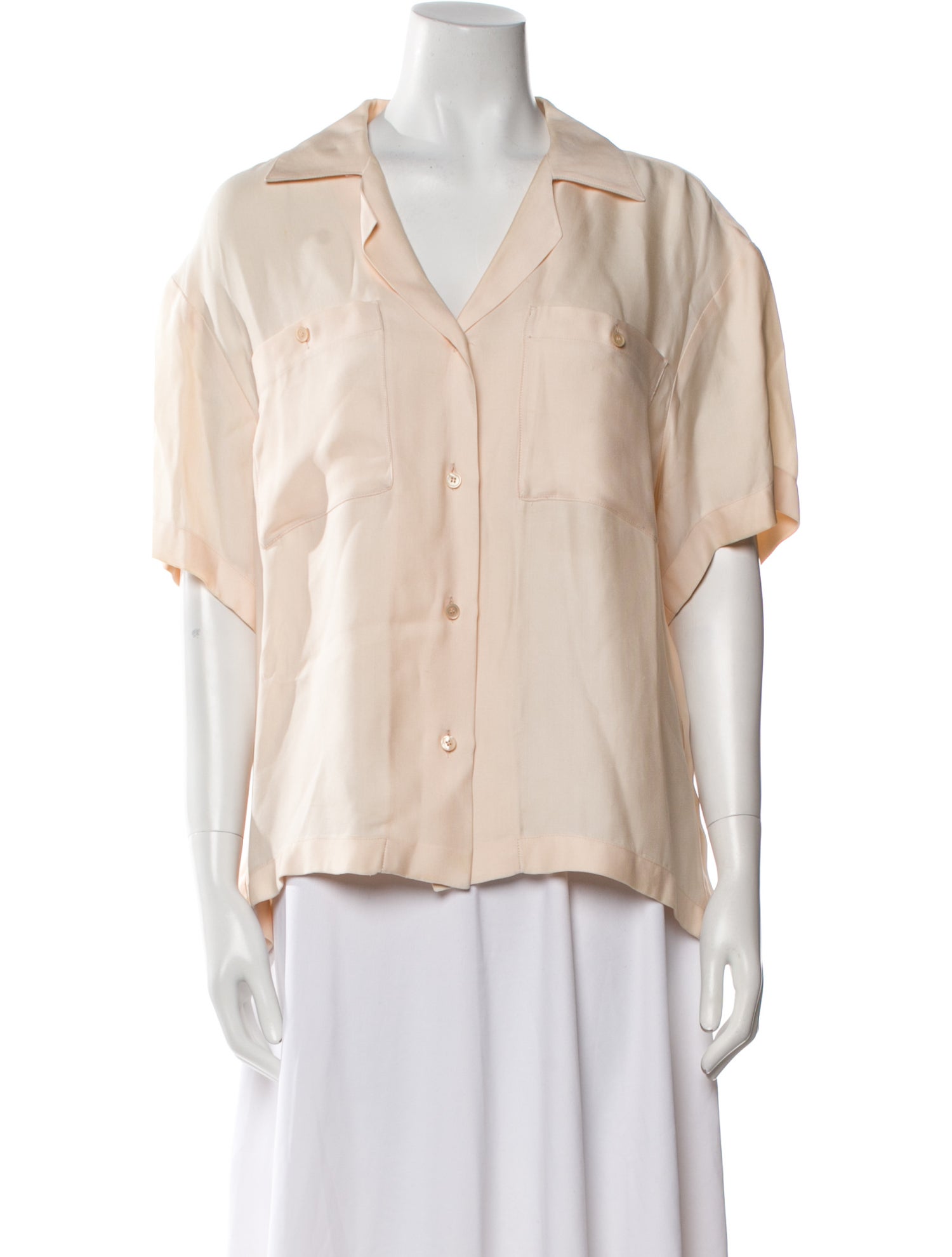 Stella McCartney Short Sleeve Button-Up Top