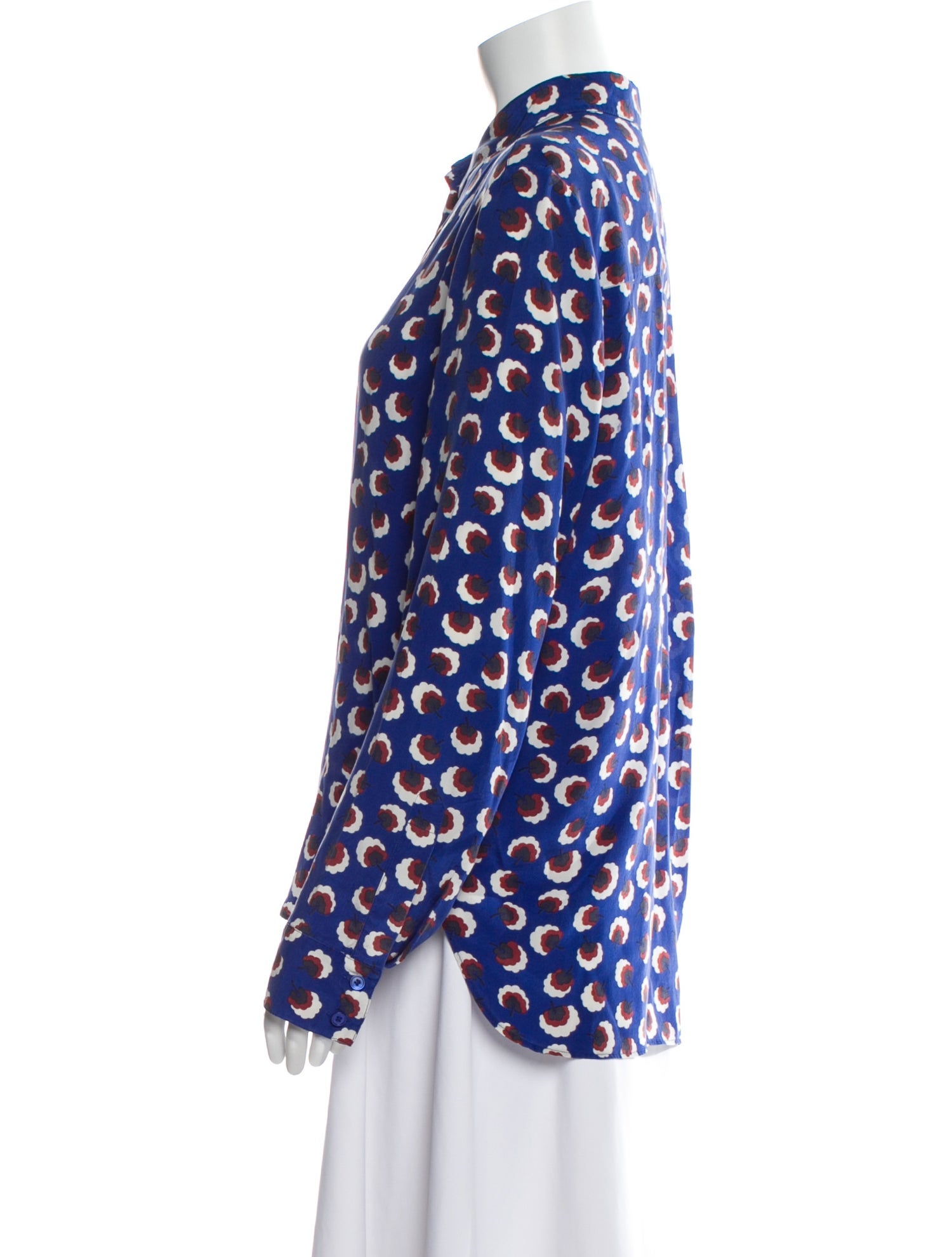 Stella McCartney Silk Printed Button-Up Top