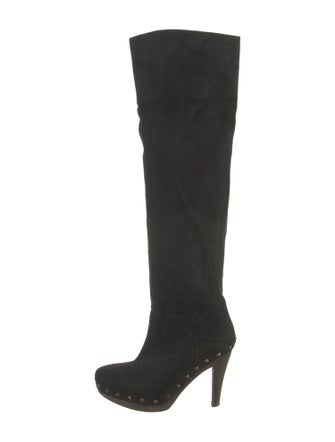 Stella McCartney Suede Studded Accents Boots