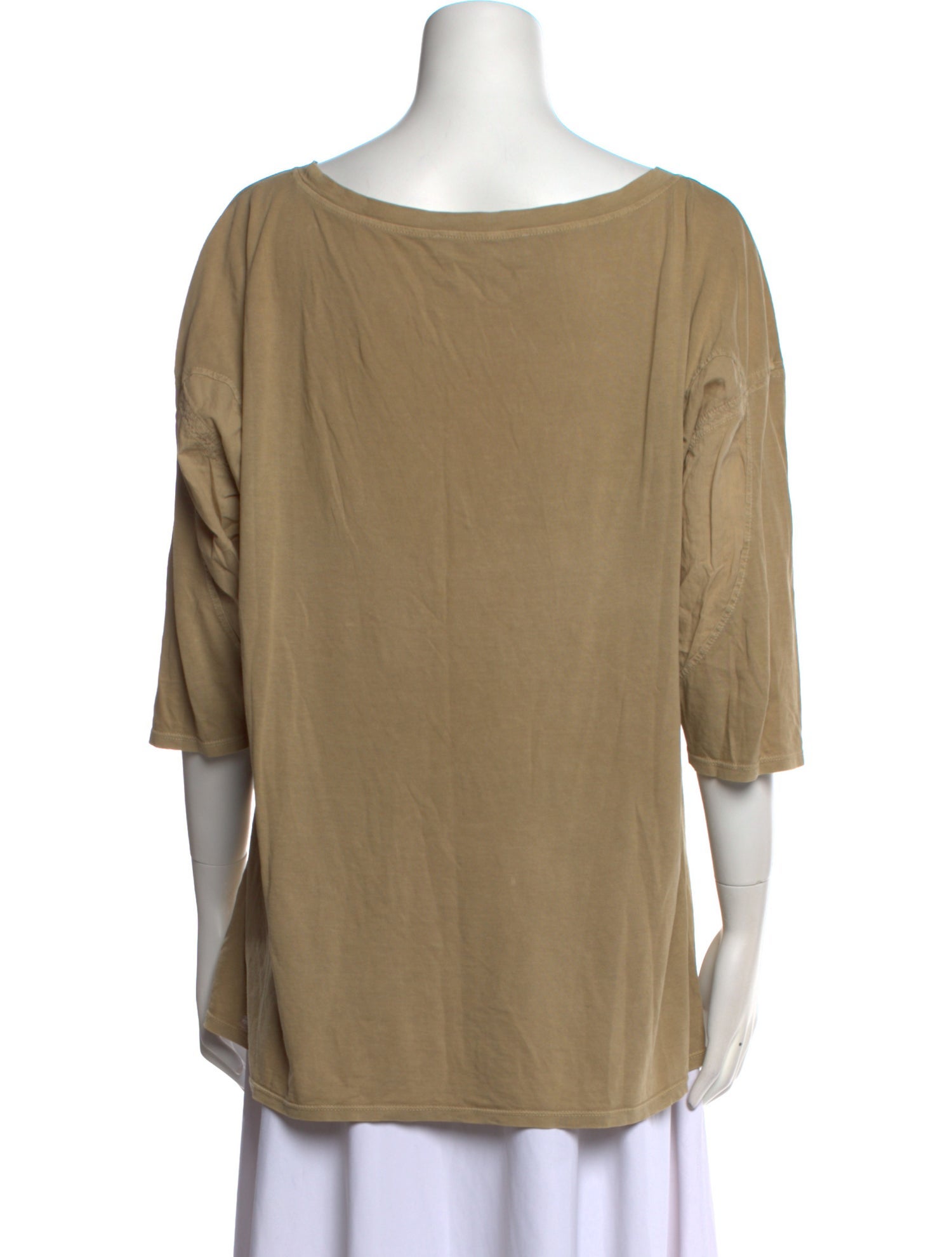 Stella McCartney Scoop Neck Three-Quarter Sleeve T-Shirt