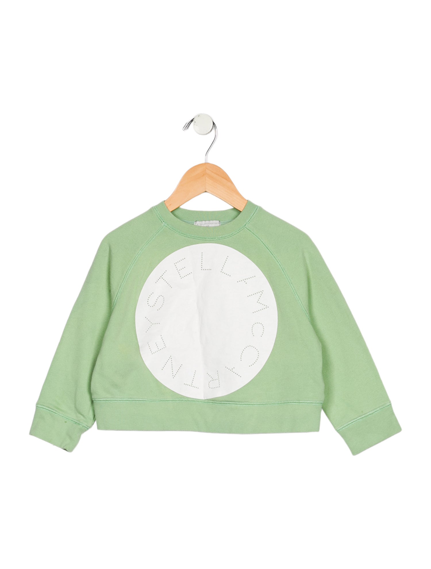 Stella McCartney toddler girls' green pattern printed sweatshirt