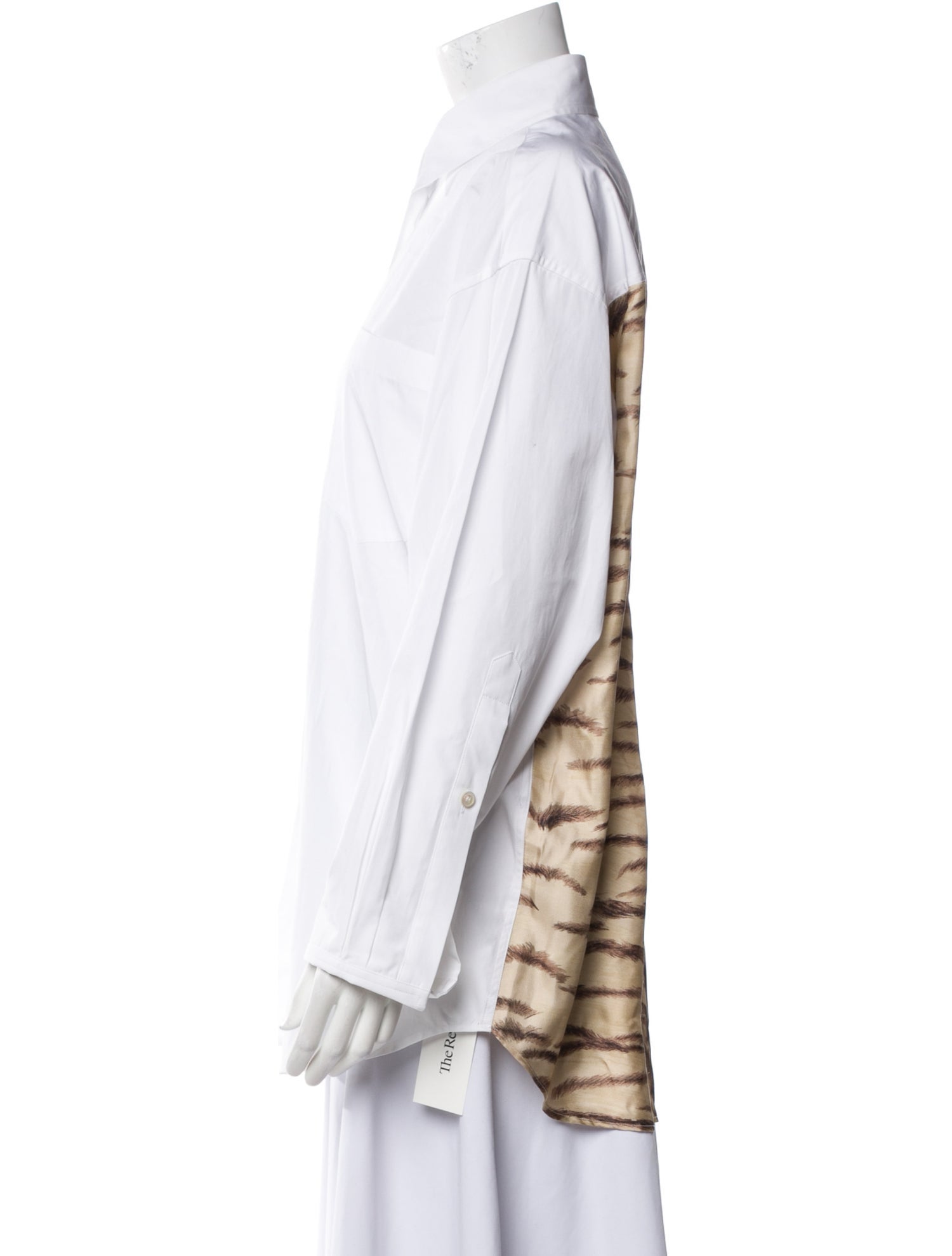 Stella McCartney Silk Long Sleeve Button-Up Top