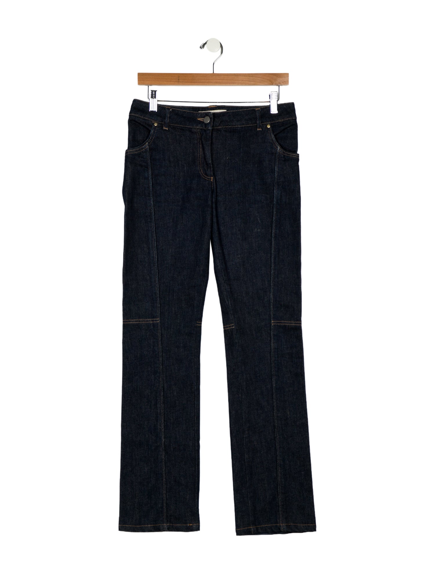 Stella McCartney Mid-Rise Straight Leg Jeans