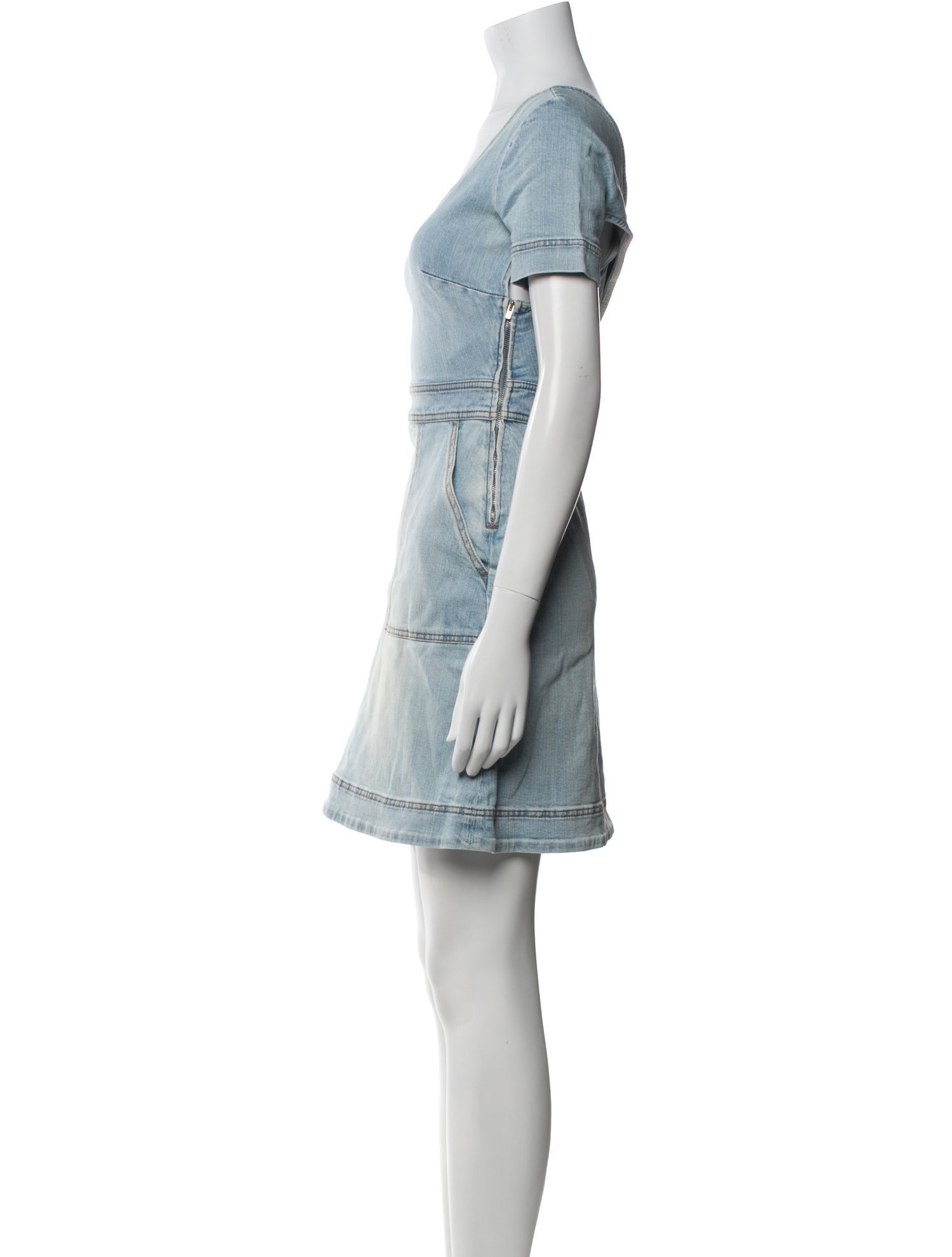 Stella McCartney Scoop Neck Mini Dress