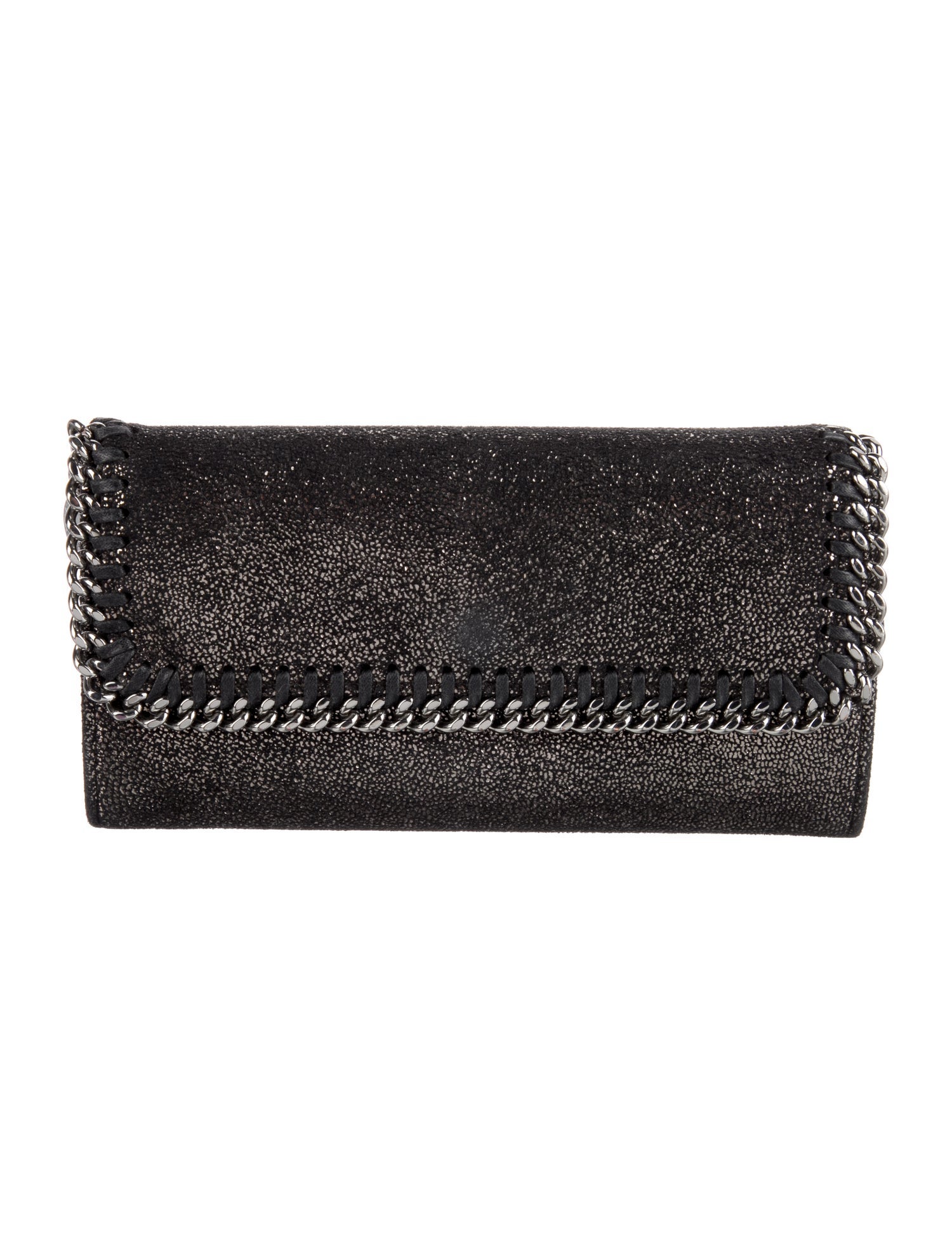 Stella McCartney Suede Continental Wallet