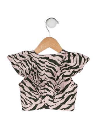 Stella McCartney Toddler Girls' " Zebra " Printed Sleeveless Top