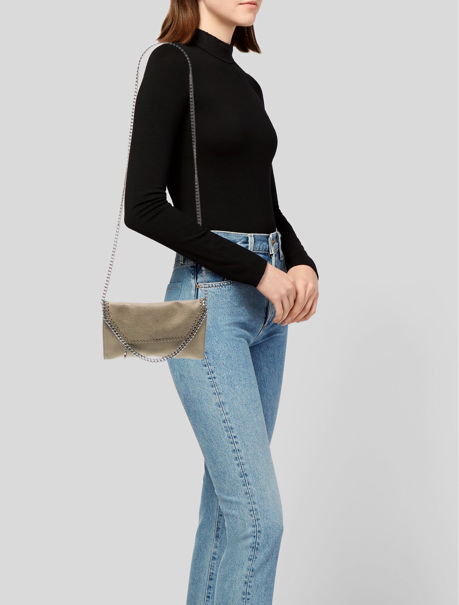 Stella McCartney Vegetarian Suede Clutch