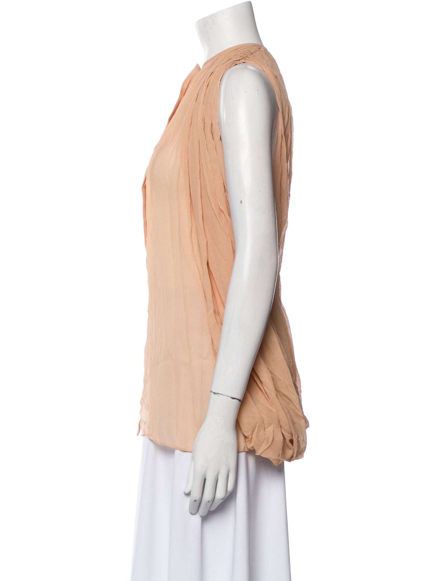 Stella McCartney Silk Crew Neck Blouse