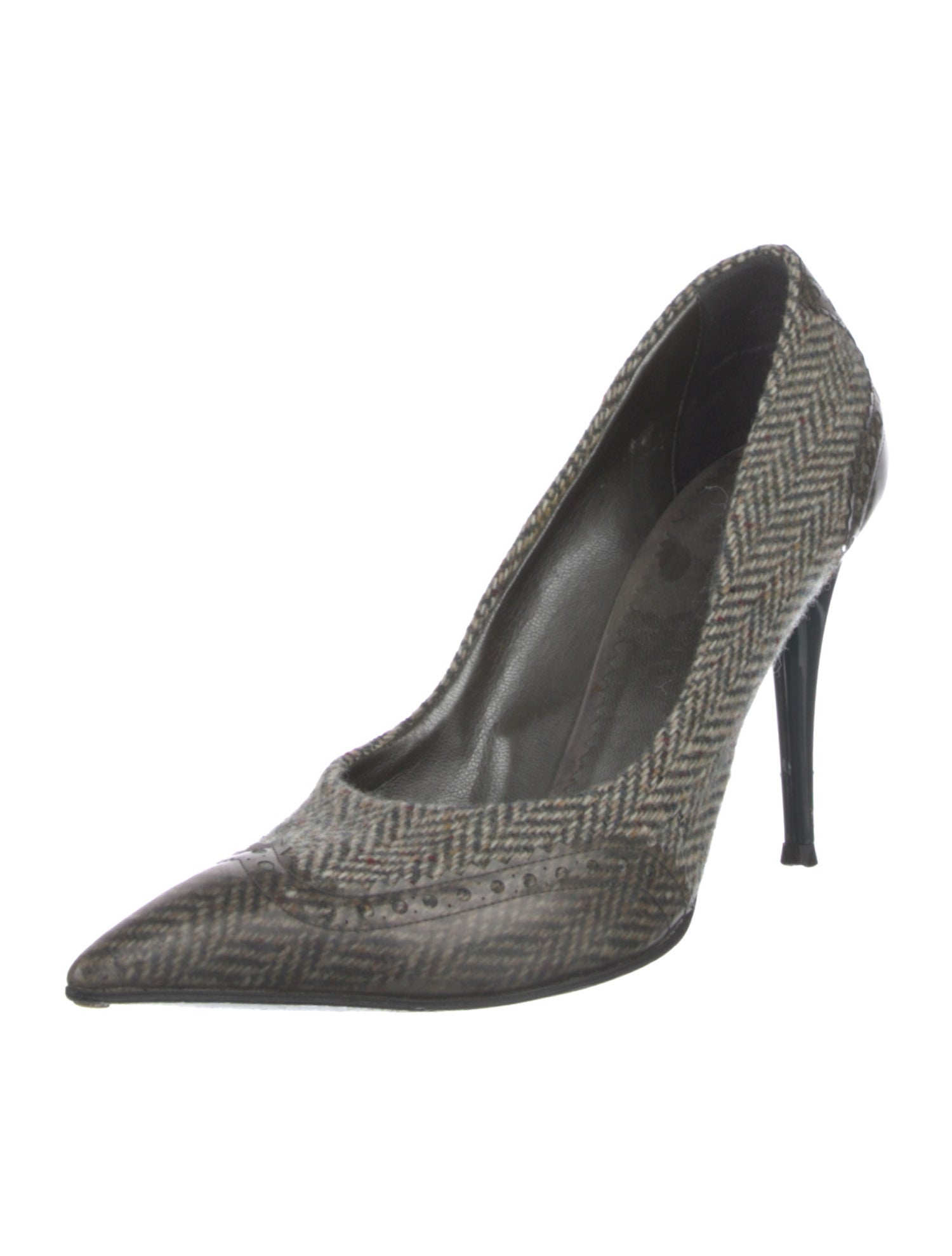 Stella McCartney Tweed Tweed Pattern Pumps
