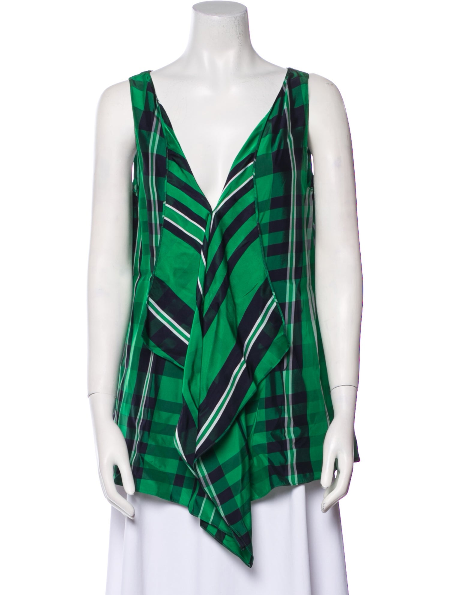 Stella McCartney Striped V-Neck Blouse