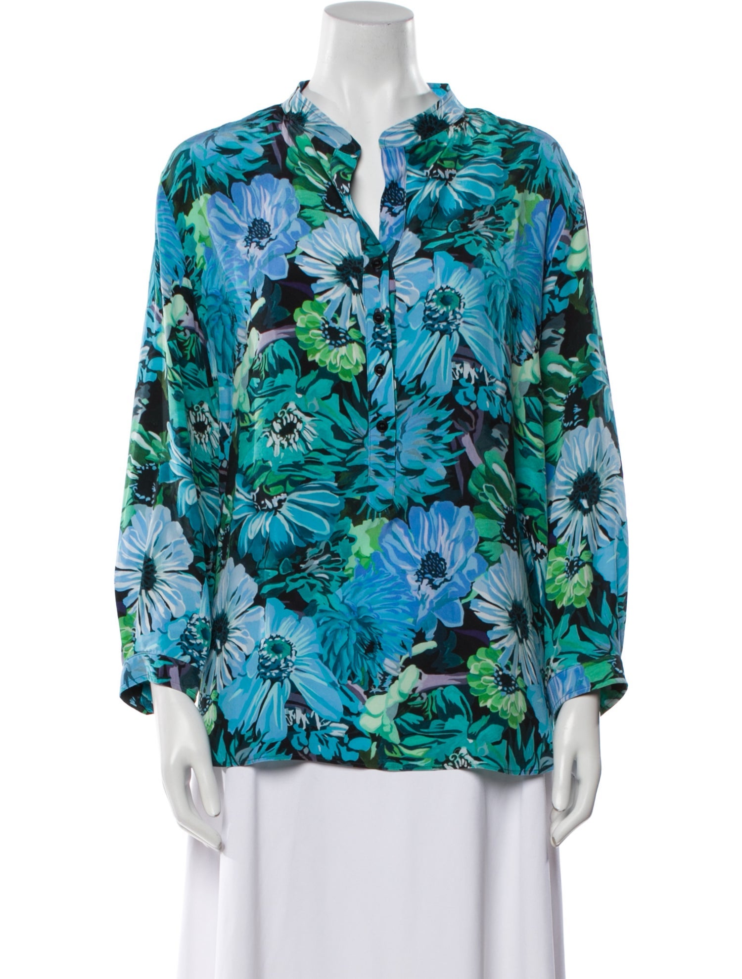 Stella McCartney Silk Floral Print Blouse
