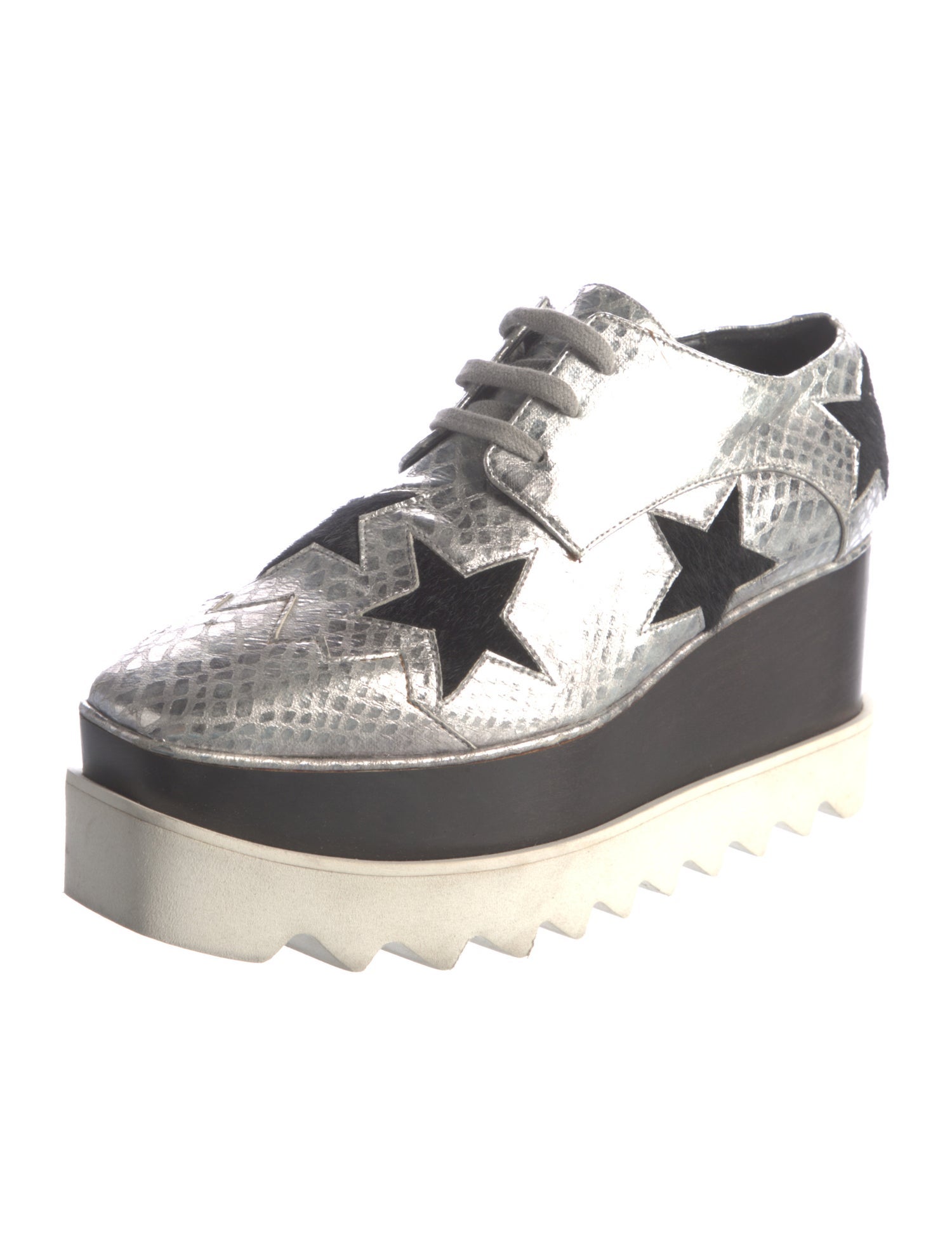 Stella McCartney Vegetarian Leather Printed Oxfords