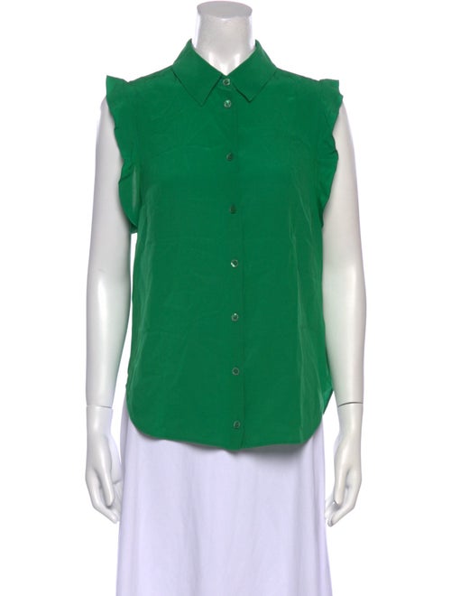 Stella McCartney Silk Sleeveless Button-Up Top