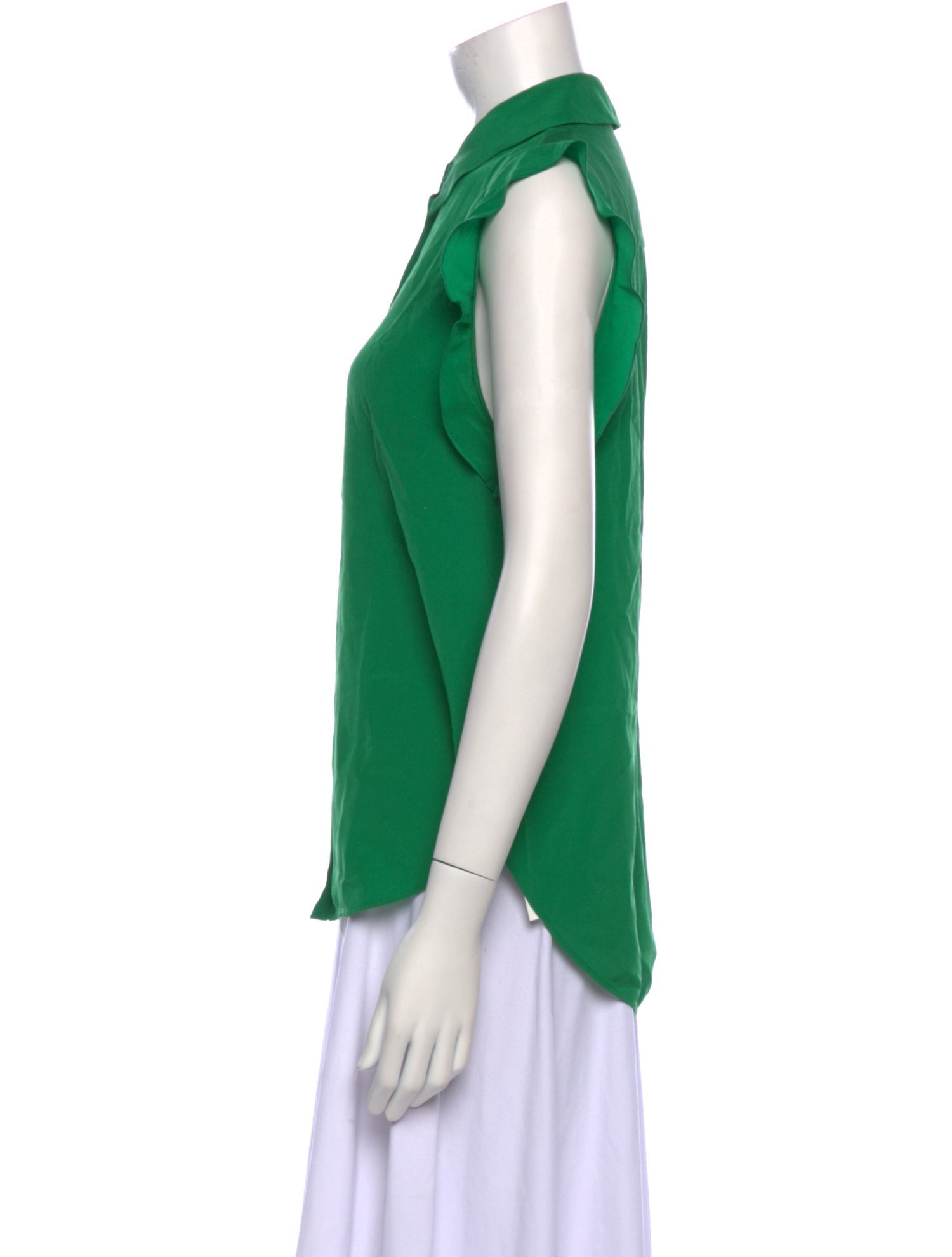 Stella McCartney Silk Sleeveless Button-Up Top