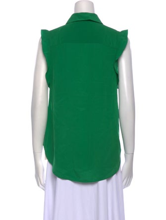 Stella McCartney Silk Sleeveless Button-Up Top