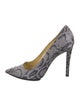 Stella McCartney Satin Animal Print Pumps