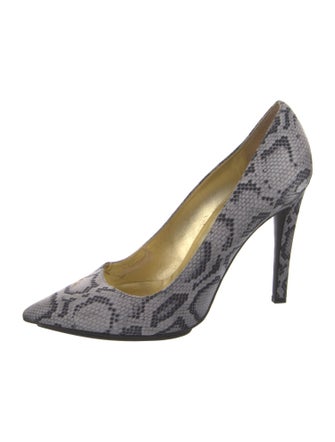 Stella McCartney Satin Animal Print Pumps