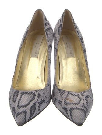 Stella McCartney Satin Animal Print Pumps