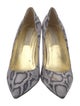 Stella McCartney Satin Animal Print Pumps