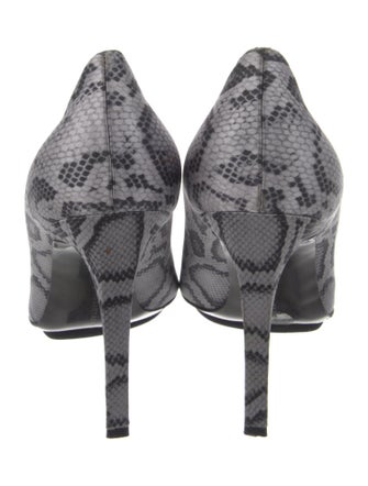 Stella McCartney Satin Animal Print Pumps