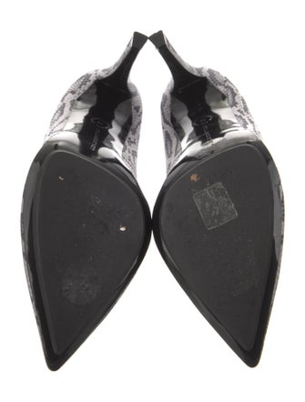 Stella McCartney Satin Animal Print Pumps