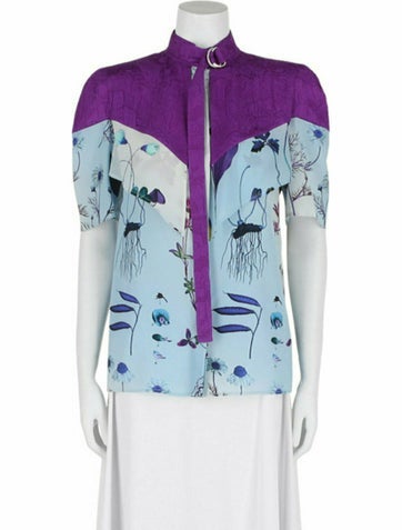 Stella McCartney Tops Silk Button-Up Top It36 | XS