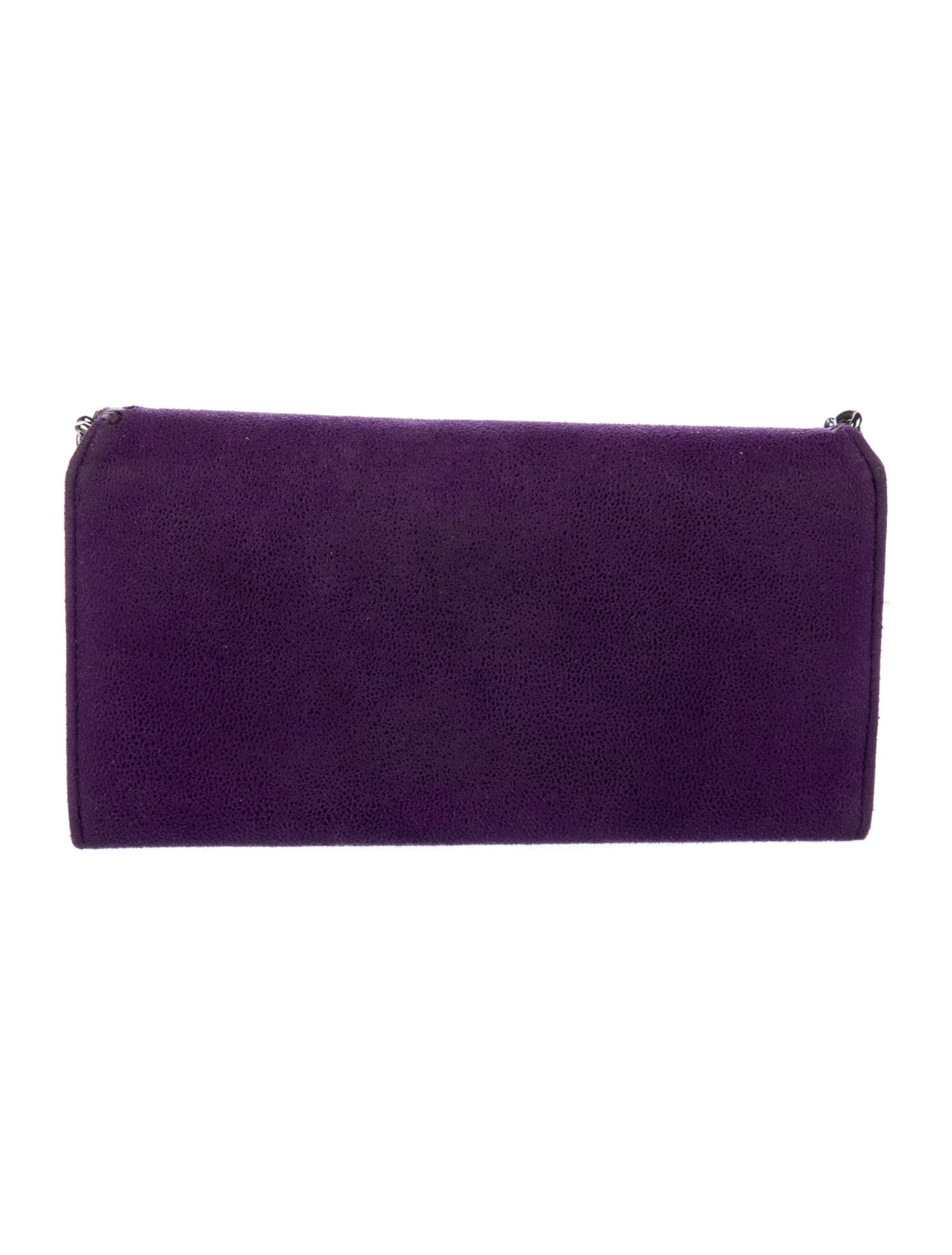 Stella McCartney Vegetarian Suede Continental Wallet