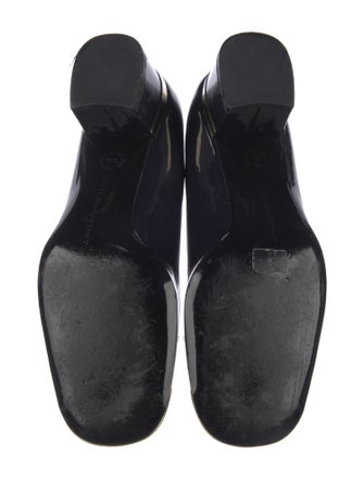 Stella McCartney Patent Leather Colorblock Pattern Pumps