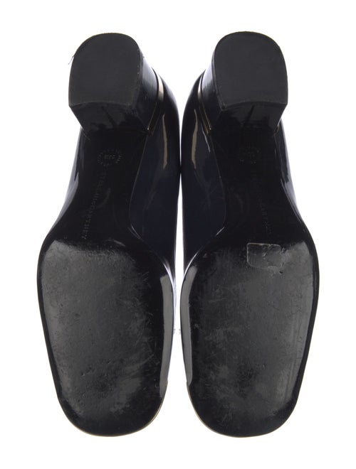 Stella McCartney Patent Leather Colorblock Pattern Pumps