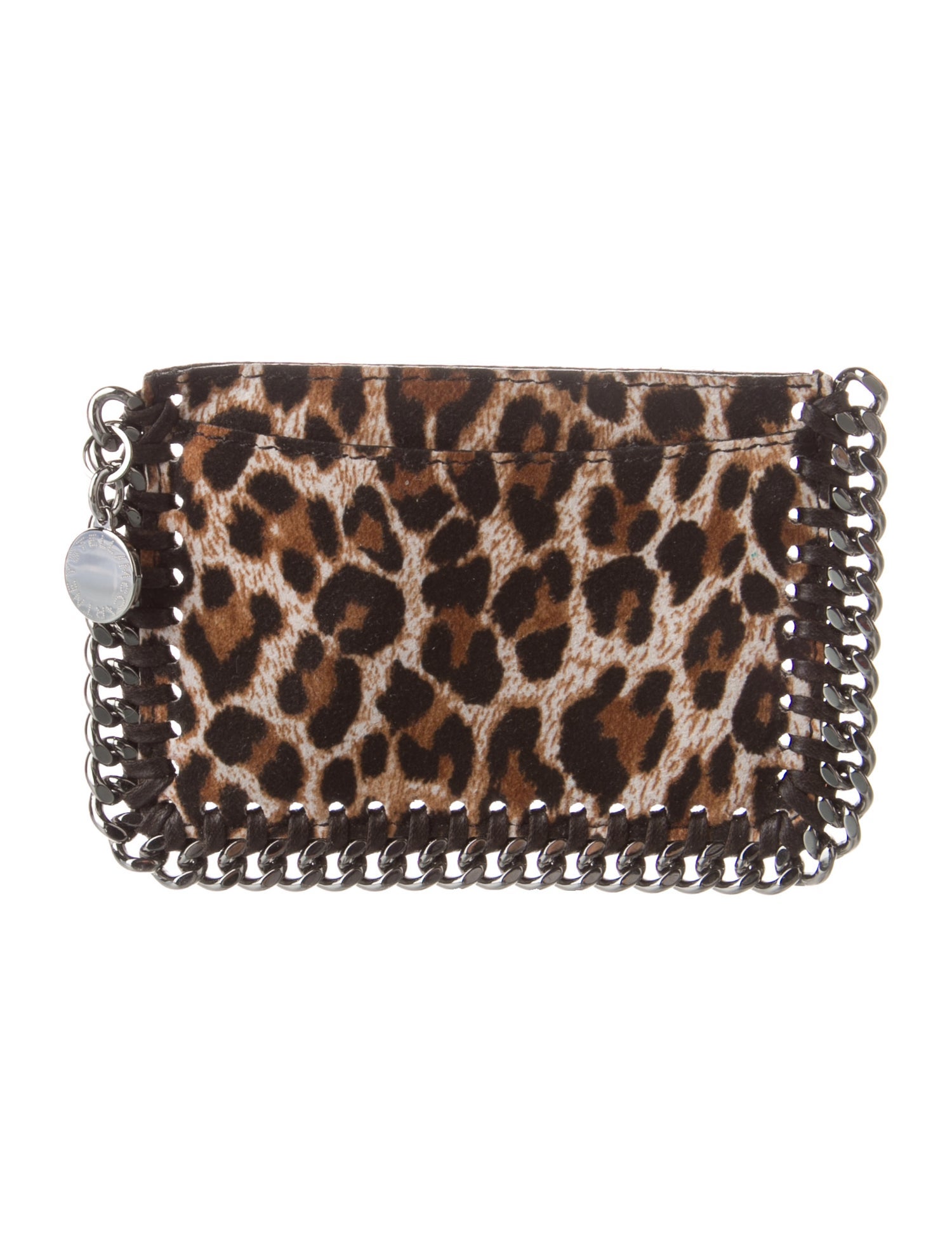 Stella McCartney Vegan Suede Animal Print Coin Pouch