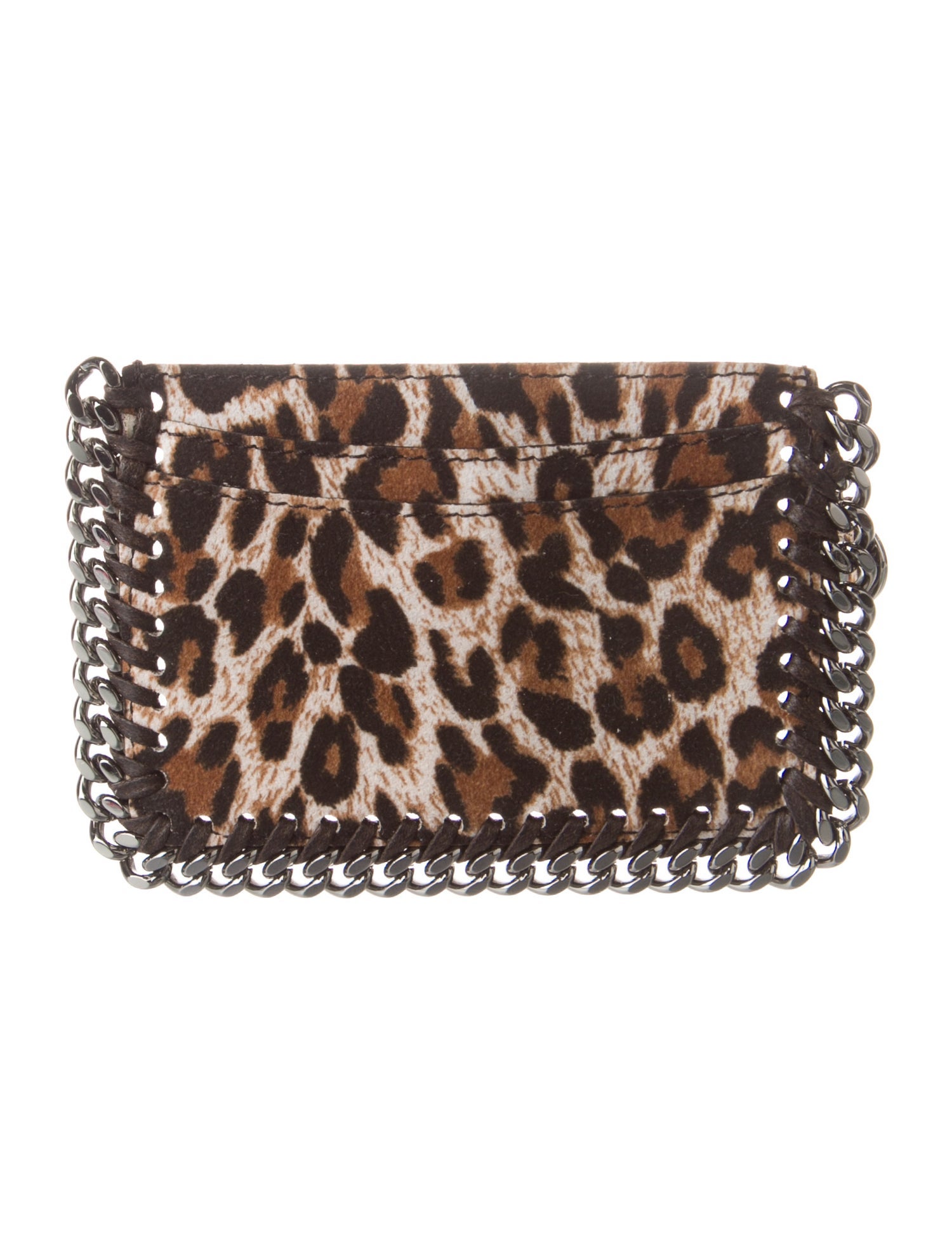 Stella McCartney Vegan Suede Animal Print Coin Pouch