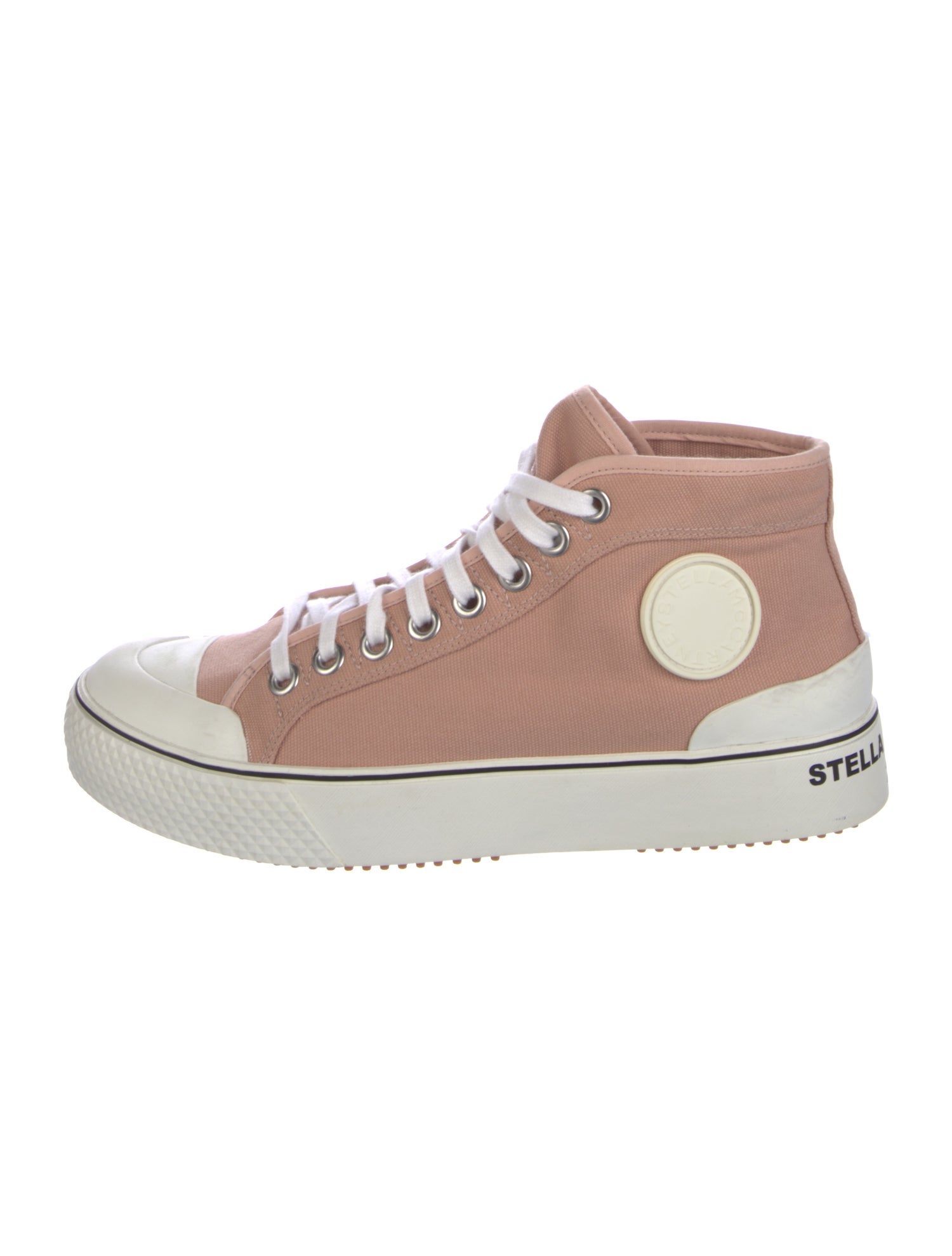 Stella McCartney Canvas Colorblock Pattern Sneakers
