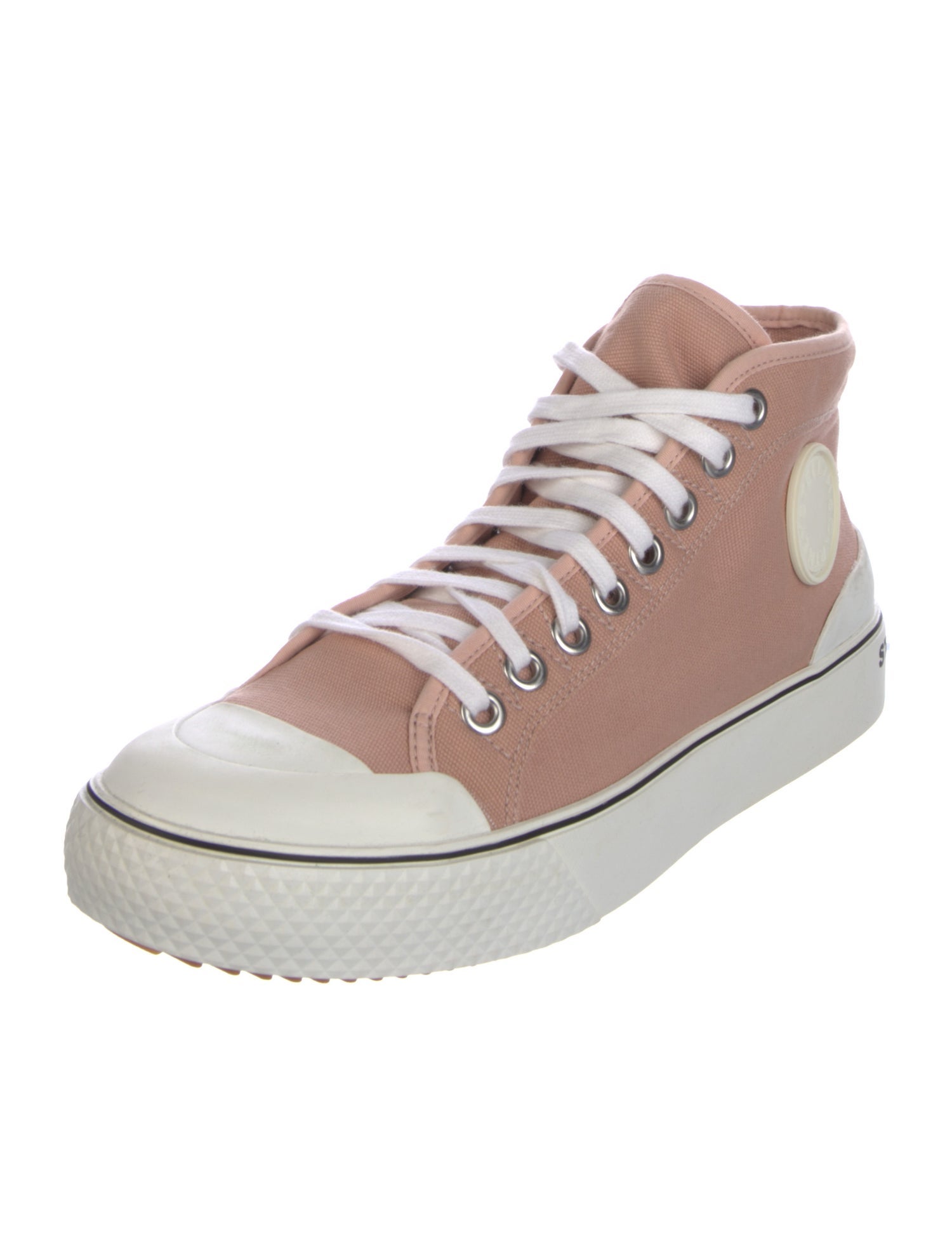 Stella McCartney Canvas Colorblock Pattern Sneakers