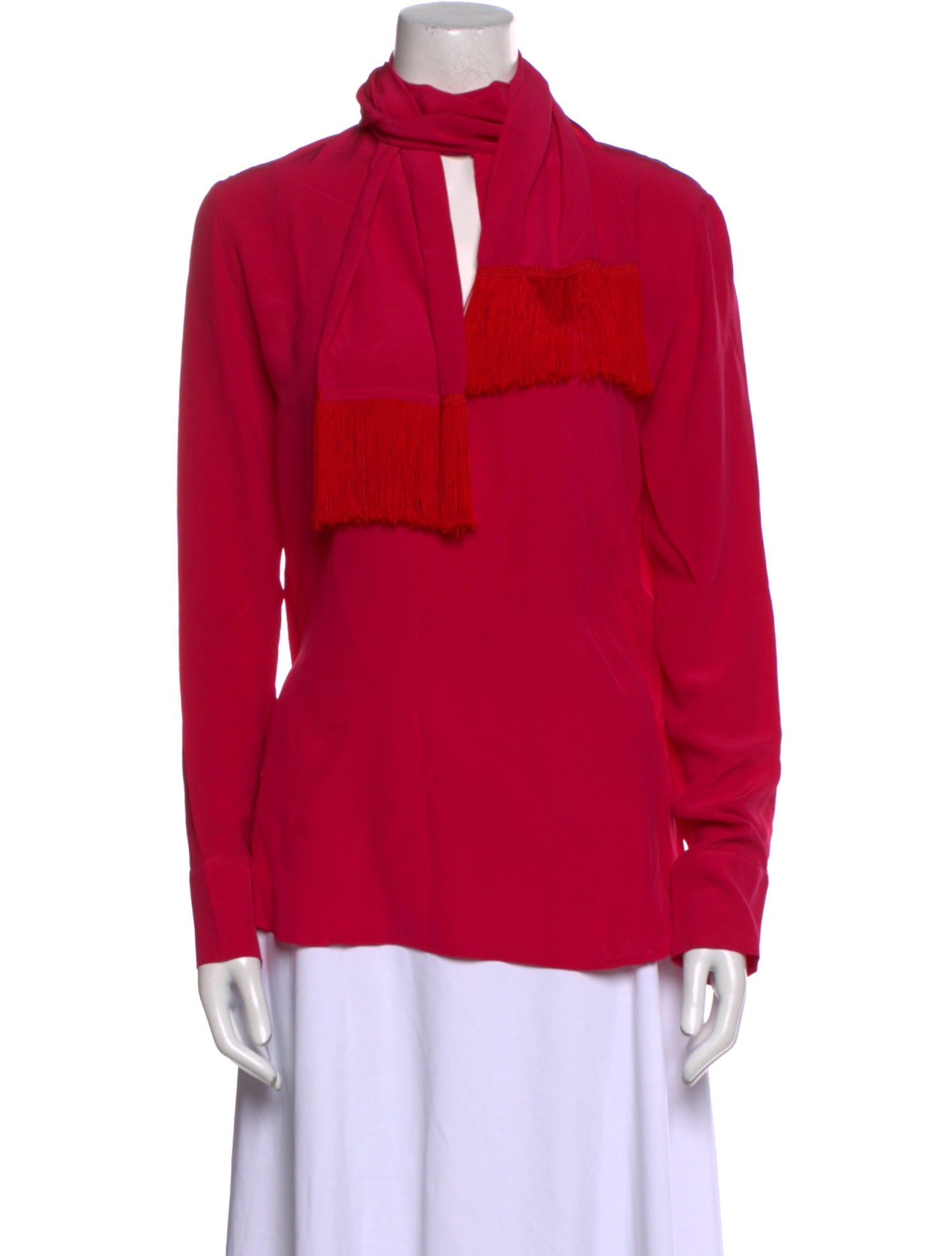 Stella McCartney Silk Mock Neck Blouse