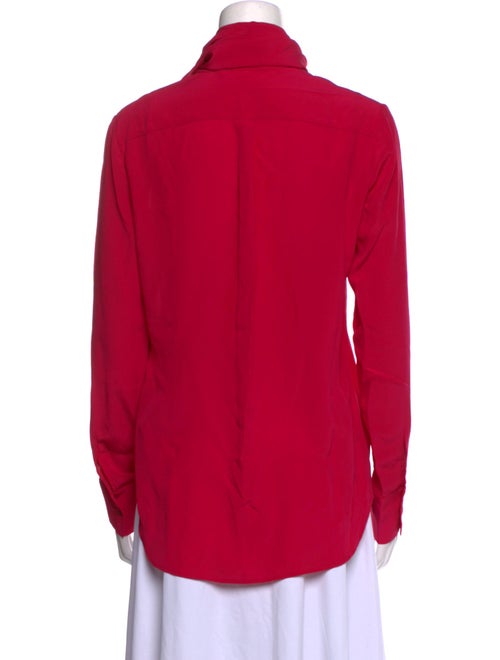 Stella McCartney Silk Mock Neck Blouse
