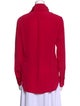 Stella McCartney Silk Mock Neck Blouse