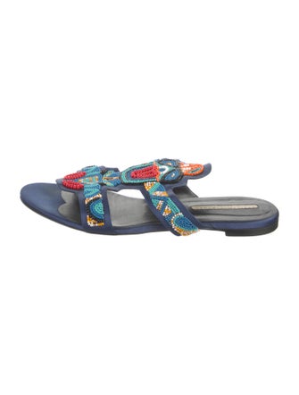 Stella McCartney Satin Printed Slides