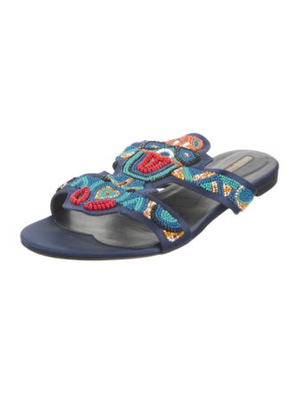 Stella McCartney Satin Printed Slides