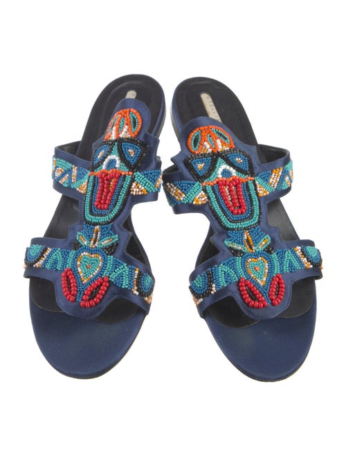 Stella McCartney Satin Printed Slides