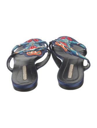 Stella McCartney Satin Printed Slides