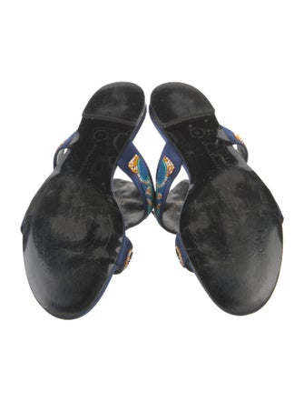 Stella McCartney Satin Printed Slides